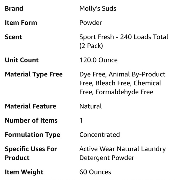 Plus sides active wear laundry powder - Picture 3 of 7